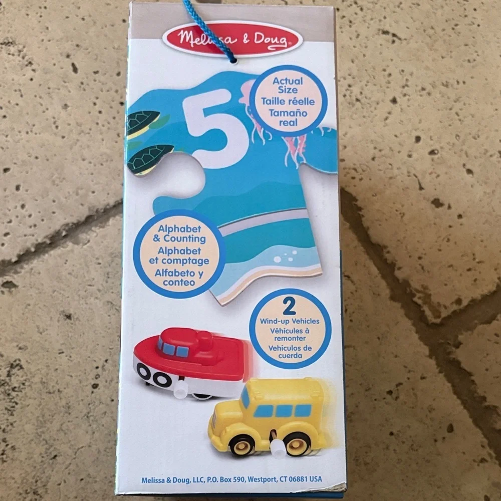 Melissa & Doug Round the Shore Floor Puzzle - Blue and Green
